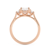 Oval Three Stone Lab Grown Diamond Engagement Ring