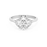 Oval Three Stone Lab Grown Diamond Engagement Ring