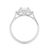 Oval Three Stone Lab Grown Diamond Engagement Ring