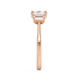 Cushion Three Stone Lab Grown Diamond Engagement Ring