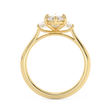 Marquise Three Stone Lab Grown Diamond Engagement Ring