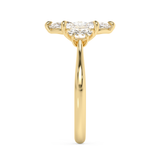 Marquise Three Stone Lab Grown Diamond Engagement Ring