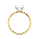 Asscher Full Bezel Lab Grown Diamond Engagement Ring