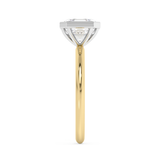 Asscher Full Bezel Lab Grown Diamond Engagement Ring