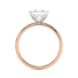 Asscher Full Bezel Lab Grown Diamond Engagement Ring