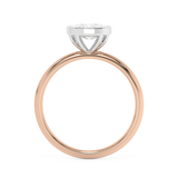Cushion Full Bezel Lab Grown Diamond Engagement Ring