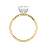 Emerald Full bezel Lab Grown Diamond Engagement Ring