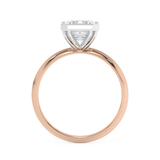 Emerald Full bezel Lab Grown Diamond Engagement Ring