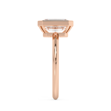Emerald Full Bezel Lab Grown Diamond Engagement Ring