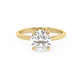 Round Solitaire Lab Grown Diamond Engagement Ring