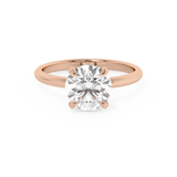 Round Solitaire Lab Grown Diamond Engagement Ring