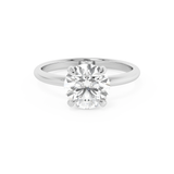 Round Solitaire Lab Grown Diamond Engagement Ring