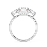 Round Three Stone Lab Grown Diamond Engagement Ring