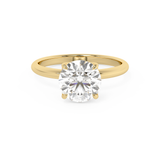Round Solitaire Lab Grown Diamond Engagement Ring