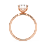 Round Solitaire Lab Grown Diamond Engagement Ring