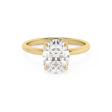 Oval Solitaire Lab Grown Diamond Engagement Ring