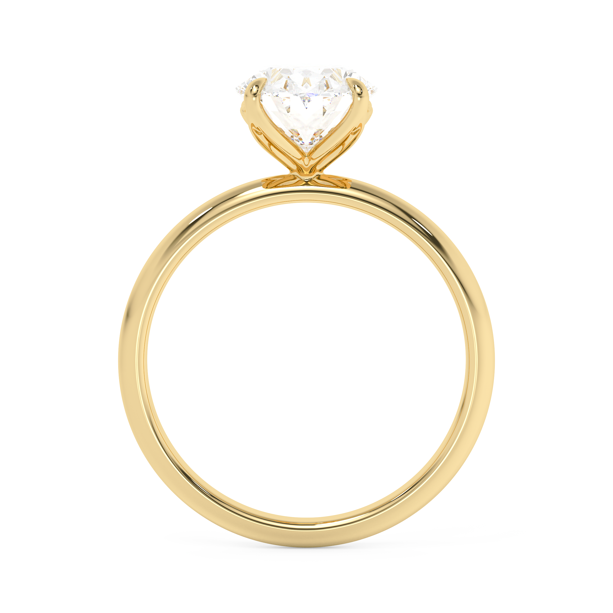 Oval Solitaire Lab Grown Diamond Engagement Ring