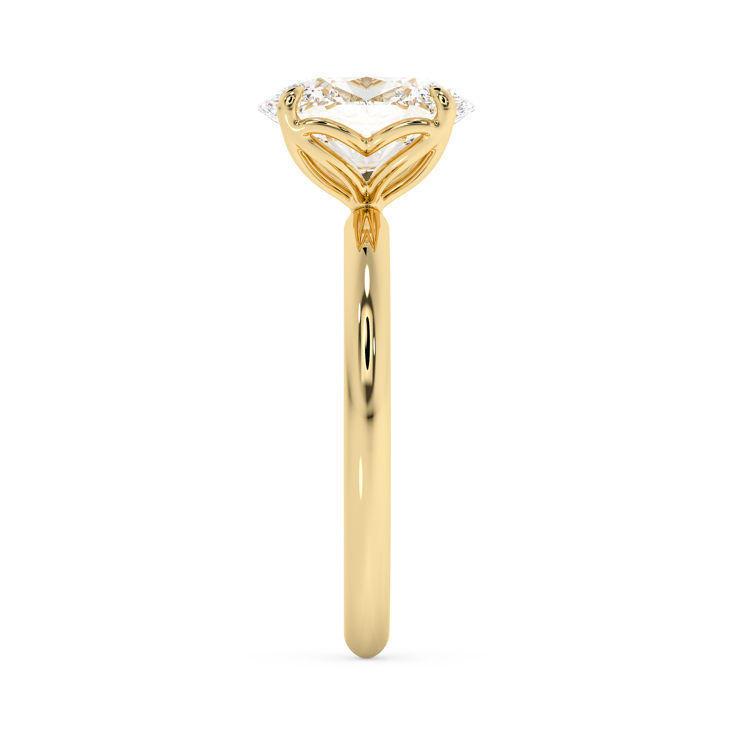 Oval Solitaire Lab Grown Diamond Engagement Ring