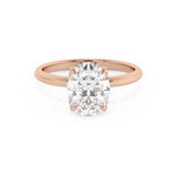 Oval Solitaire Lab Grown Diamond Engagement Ring