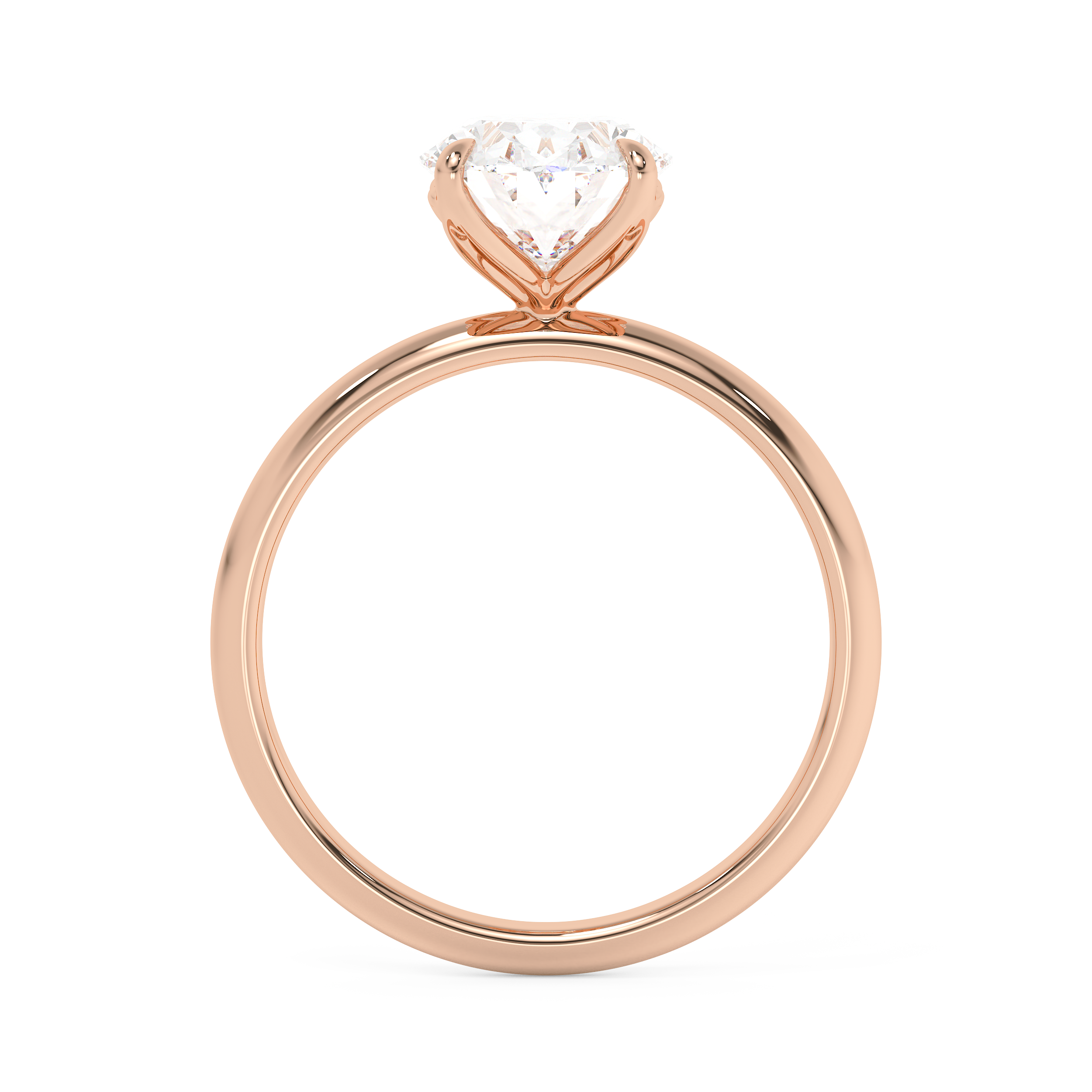 Oval Solitaire Lab Grown Diamond Engagement Ring