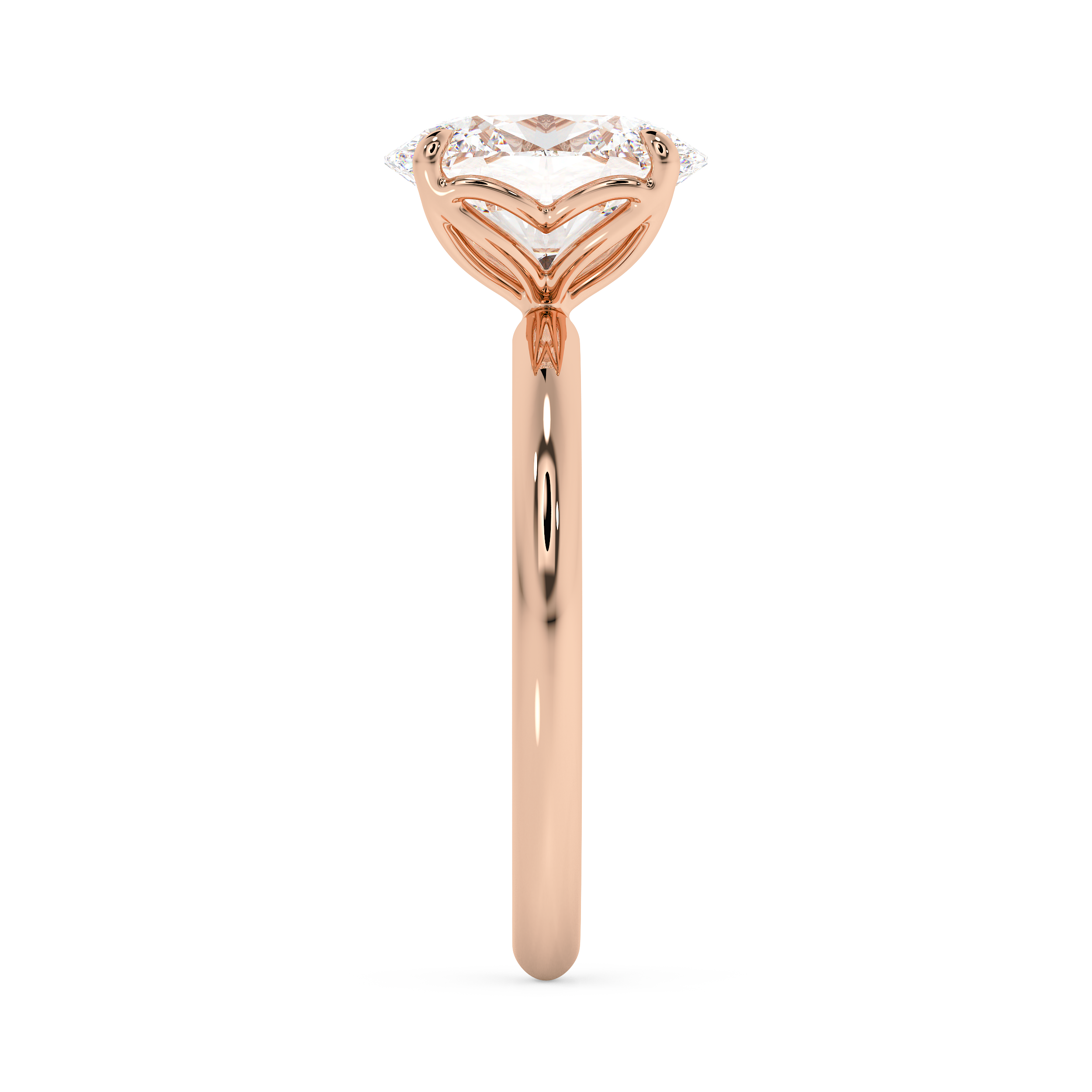 Oval Solitaire Lab Grown Diamond Engagement Ring