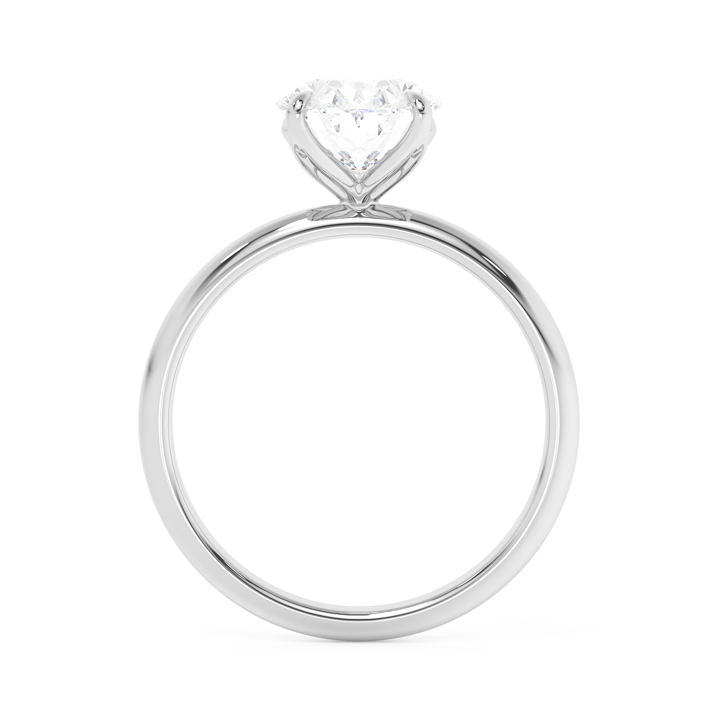 Oval Solitaire Lab Grown Diamond Engagement Ring