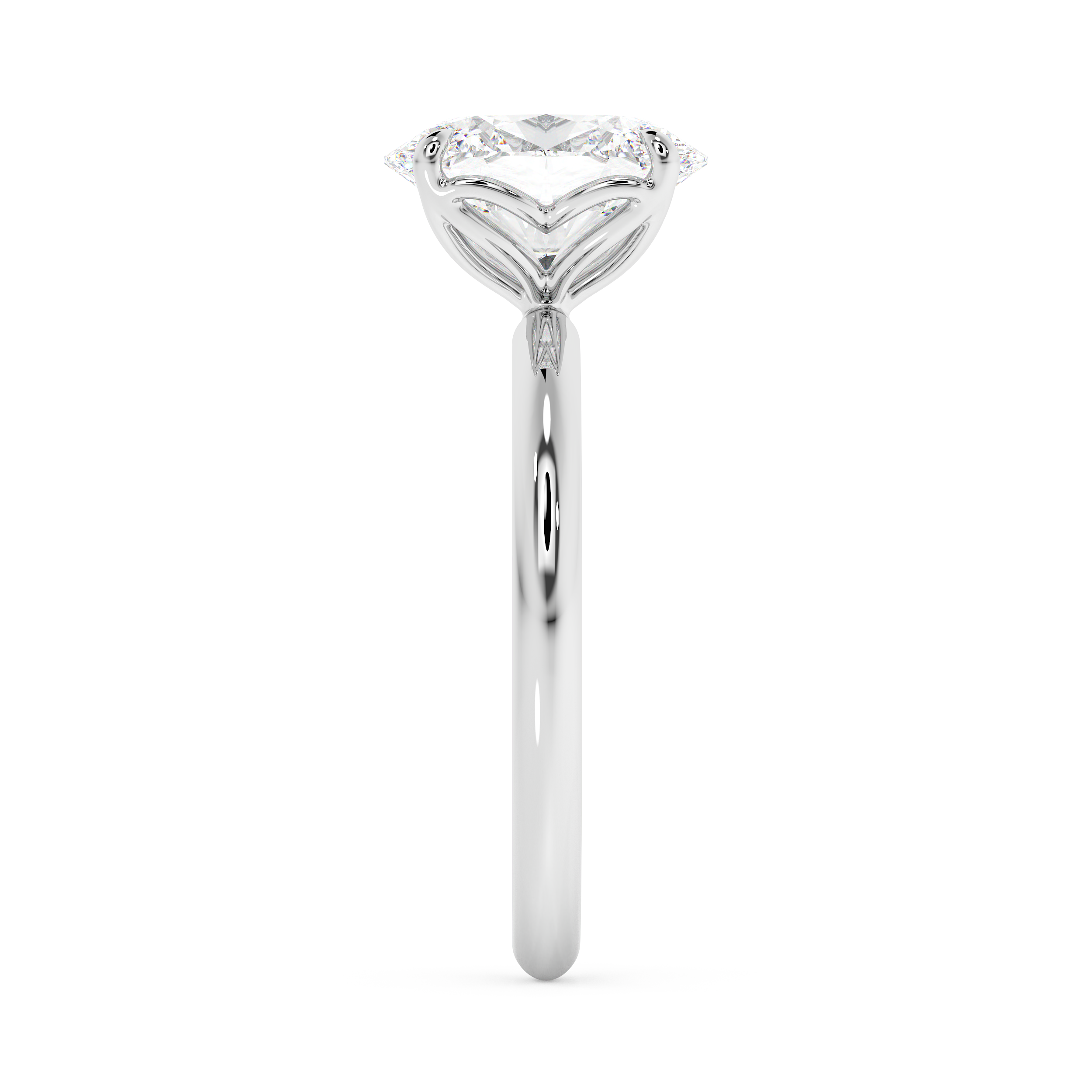 Oval Solitaire Lab Grown Diamond Engagement Ring