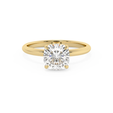 Cushion Solitaire Lab Grown Diamond Engagement Ring