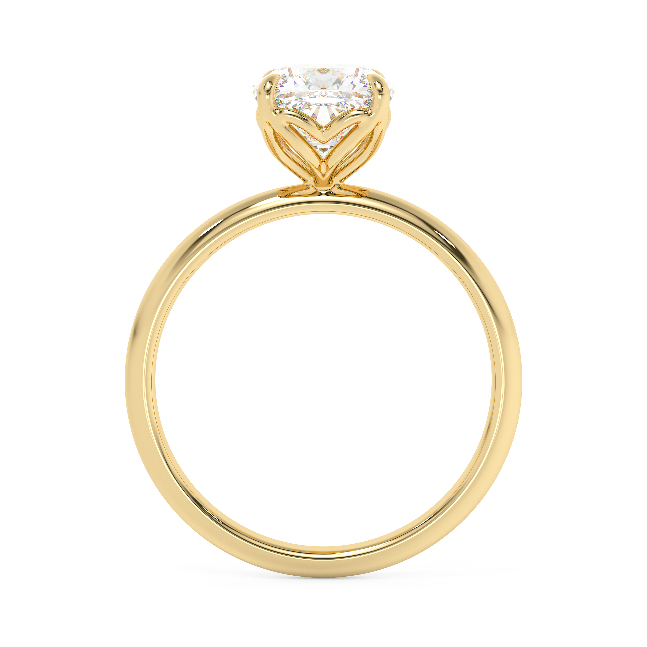 Cushion Solitaire Lab Grown Diamond Engagement Ring