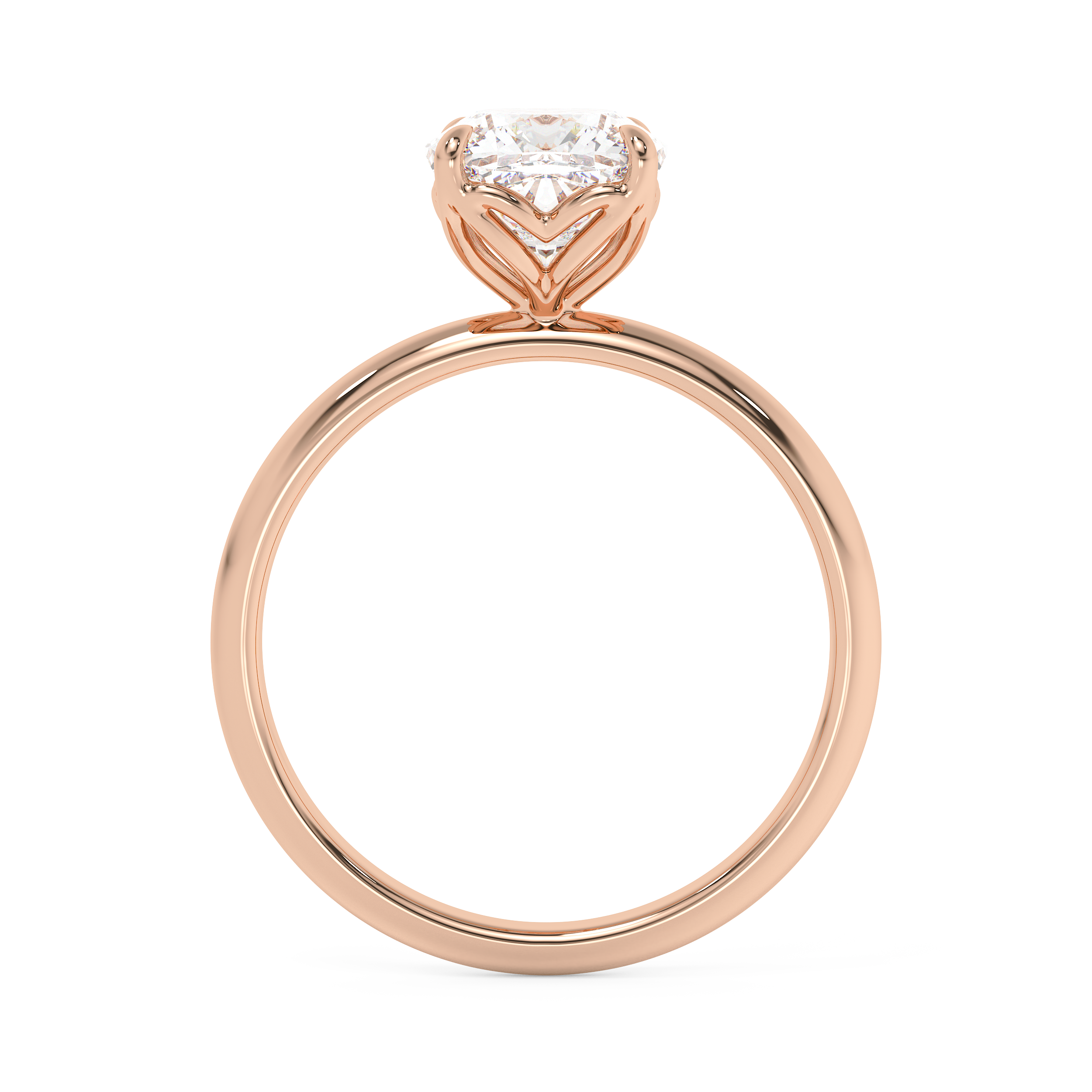 Cushion Solitaire Lab Grown Diamond Engagement Ring