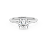 Cushion Solitaire Lab Grown Diamond Engagement Ring