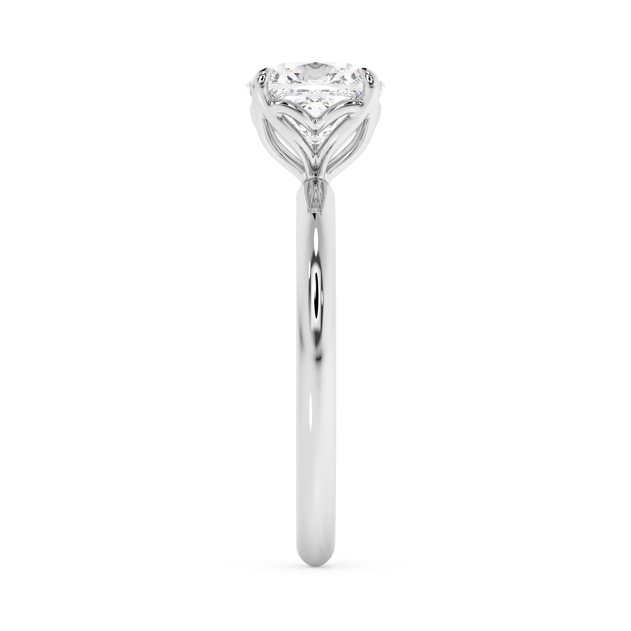Cushion Solitaire Lab Grown Diamond Engagement Ring