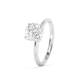 Cushion Solitaire Lab Grown Diamond Engagement Ring