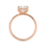 Asscher Solitaire Lab Grown Diamond Engagement Ring