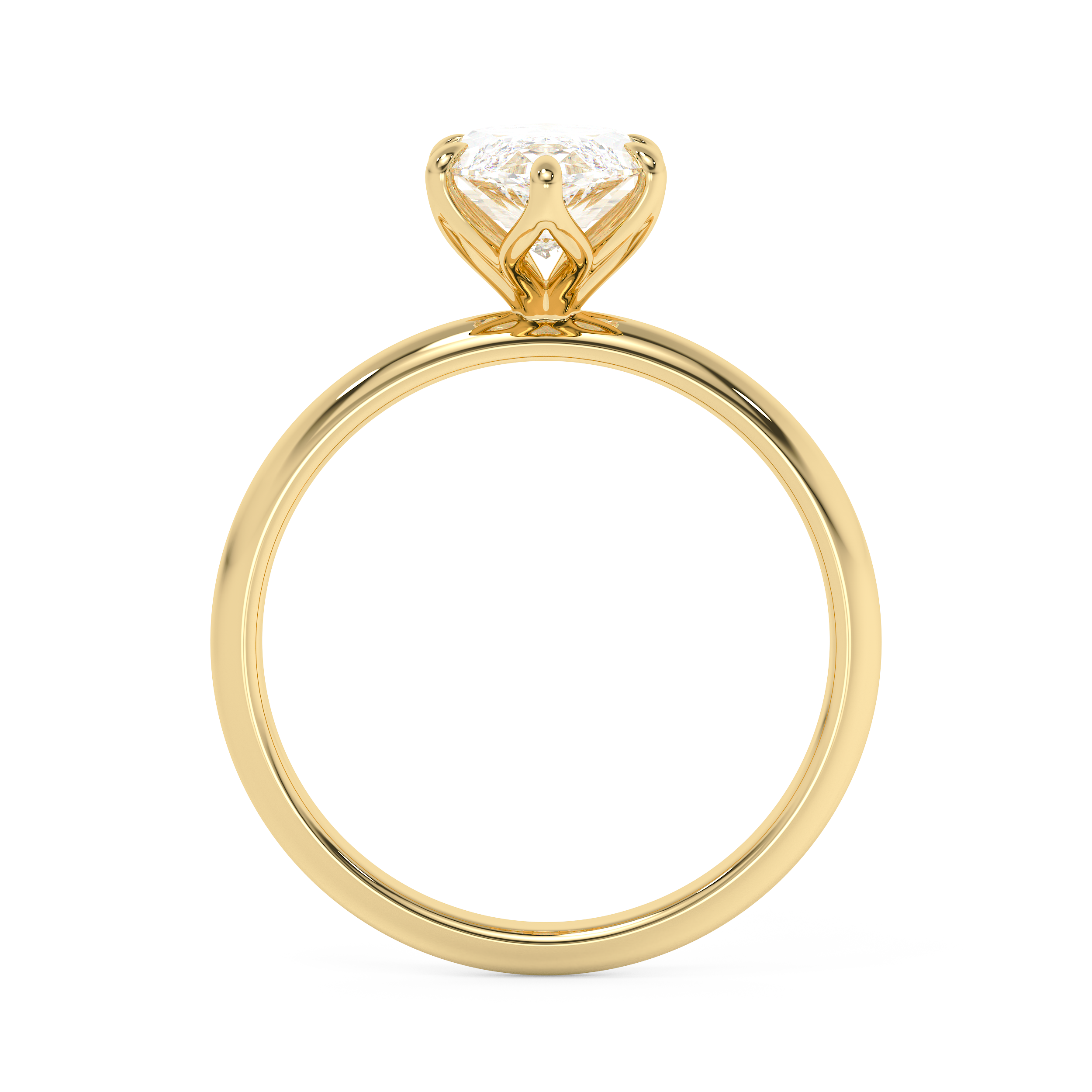 Marquise Solitaire Lab Grown Diamond Engagement Ring