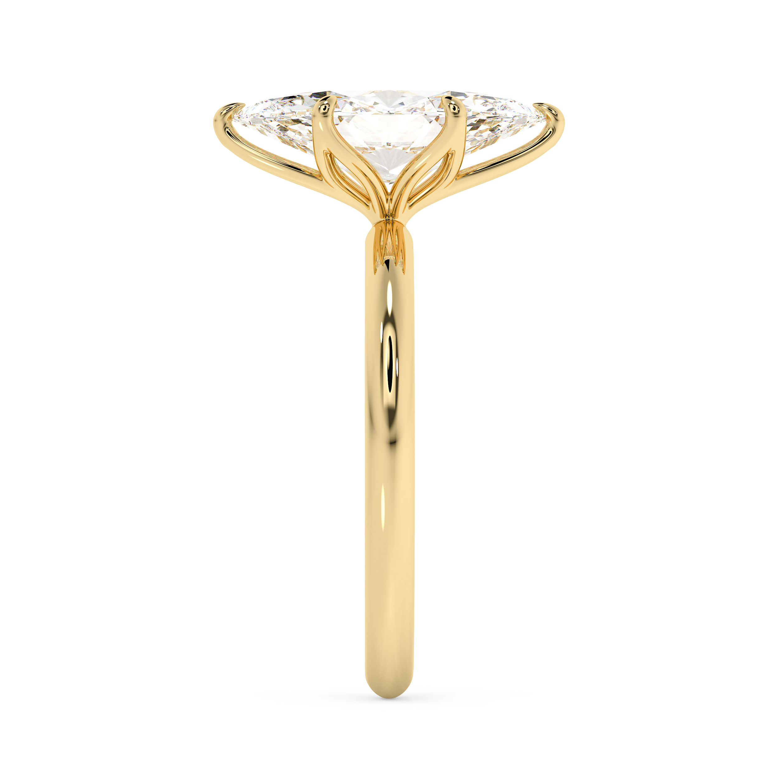 Marquise Solitaire Lab Grown Diamond Engagement Ring