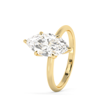 Marquise Solitaire Lab Grown Diamond Engagement Ring