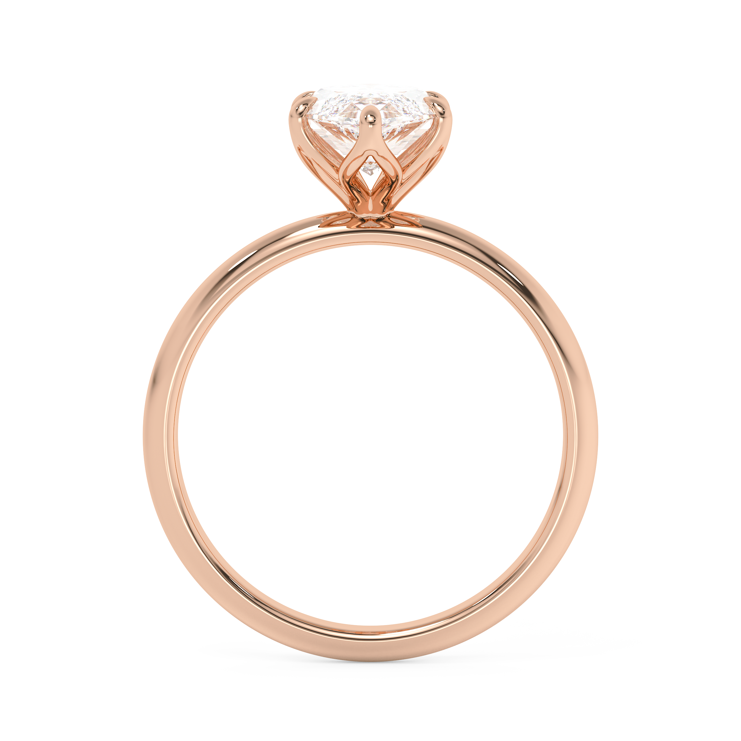 Marquise Solitaire Lab Grown Diamond Engagement Ring