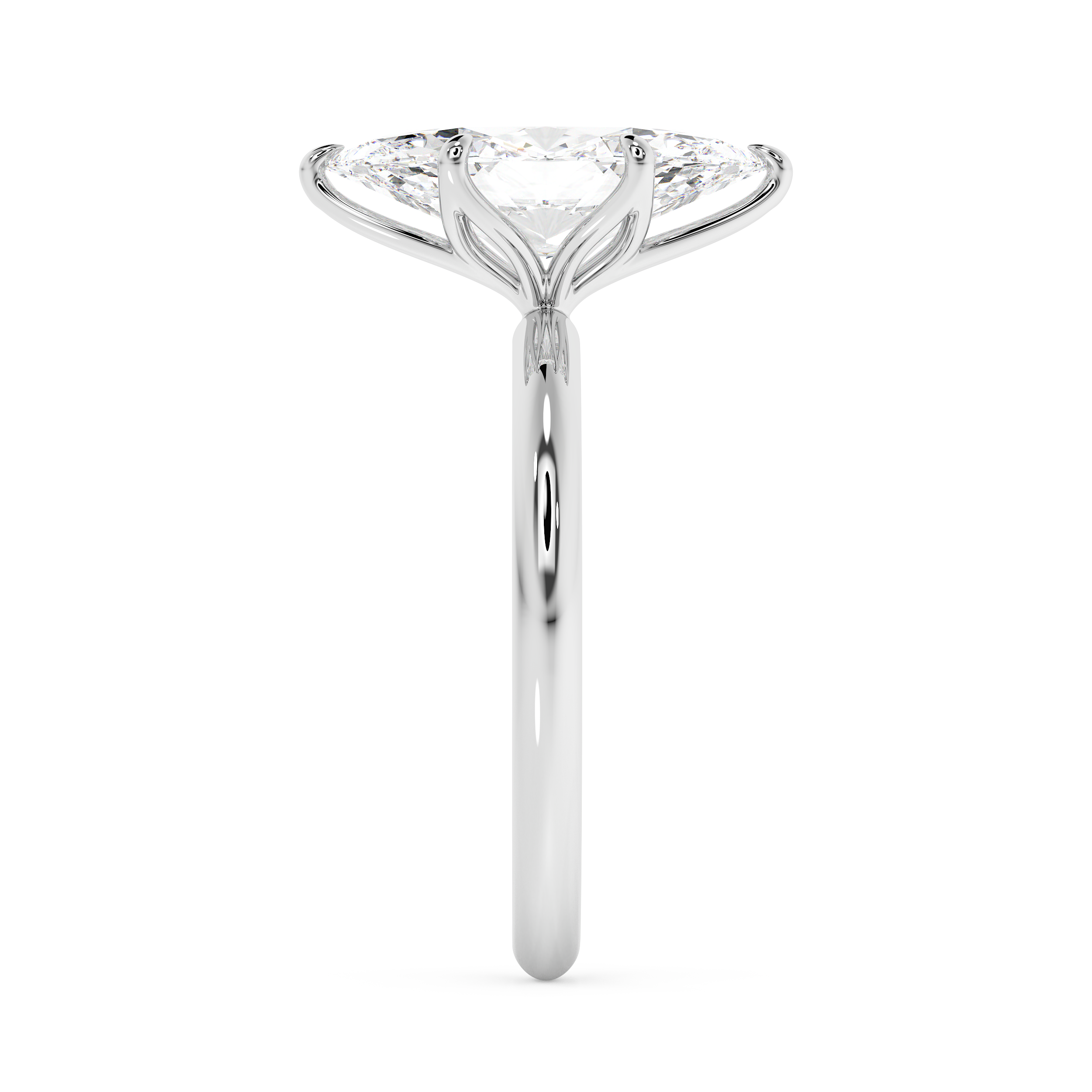 Marquise Solitaire Lab Grown Diamond Engagement Ring