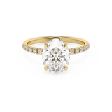 Oval Pave Lab Grown Diamond Engagement Ring