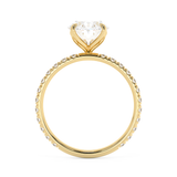 Oval Pave Lab Grown Diamond Engagement Ring