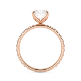 Oval Pave Lab Grown Diamond Engagement Ring