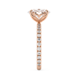 Oval Pave Lab Grown Diamond Engagement Ring