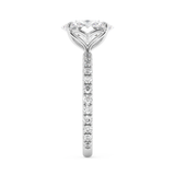 Oval Pave Lab Grown Diamond Engagement Ring