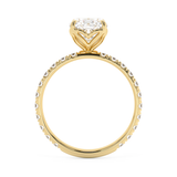 Cushion Pave Lab Grown Diamond Engagement Ring