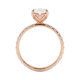 Cushion Pave Lab Grown Diamond Engagement Ring