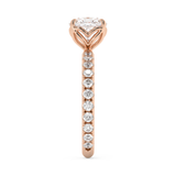 Cushion Pave Lab Grown Diamond Engagement Ring