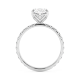 Cushion Pave Lab Grown Diamond Engagement Ring