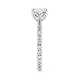Cushion Pave Lab Grown Diamond Engagement Ring
