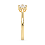 Cushion Solitaire Cathedral Lab Grown Diamond Engagement Ring